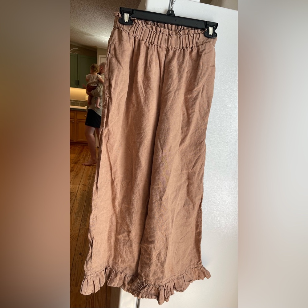 Lenok Linen Brown Pants